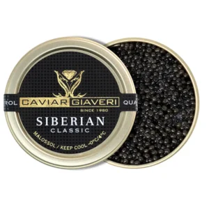 Alternative view of Siberian Sturgeon Caviar, Giaveri Italy
